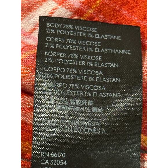 Pilcro Orange Red Plaid Pleated Button Down Flannel Large - Picture 10 of 10